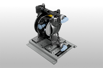 Sanitary Air Operated Diaphragm Pump Cutaway, Stainless